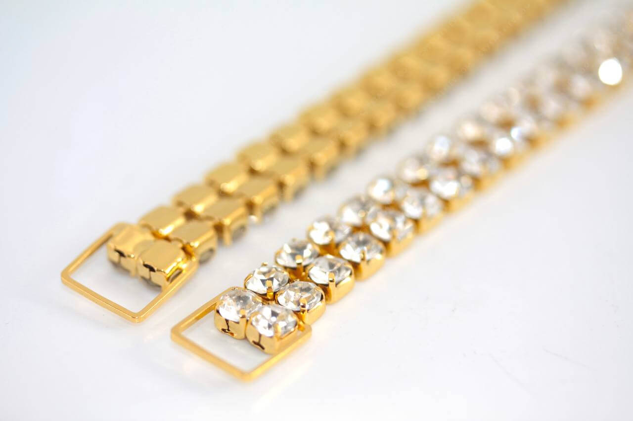 Конектор золото №45 для фітнес бікіні 15.5*1.3см